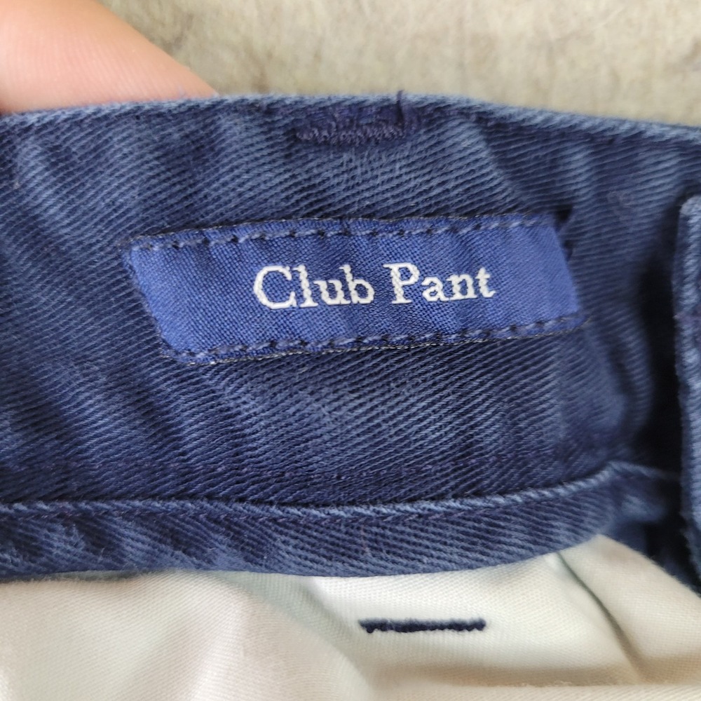 Vineyard Vines Club Chino Pants Mens 30x32 Blue Flat Front Whale Preppy - Picture 3 of 10